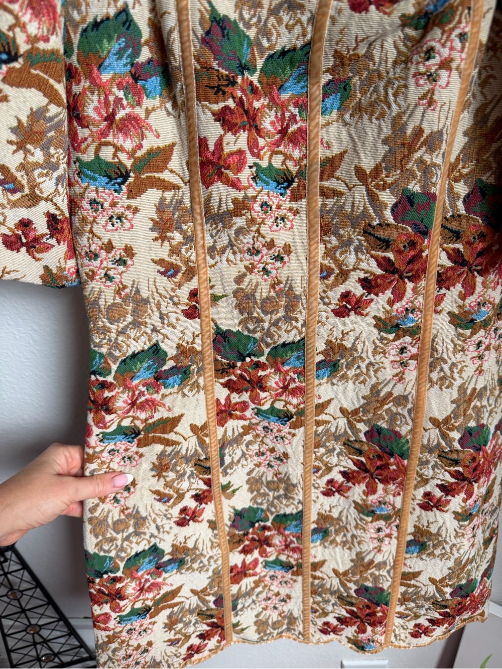 NWT Adelyn Rae Silvie Tapestry Square Neck Floral Puff Short Sleeve Sheath Dress - Picture 8 of 11